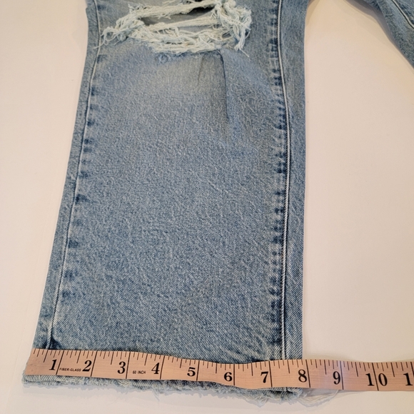 Good American The Weekender High-rise Straight Jean blue Indigo342 Size 22 NEW! - Picture 5 of 14